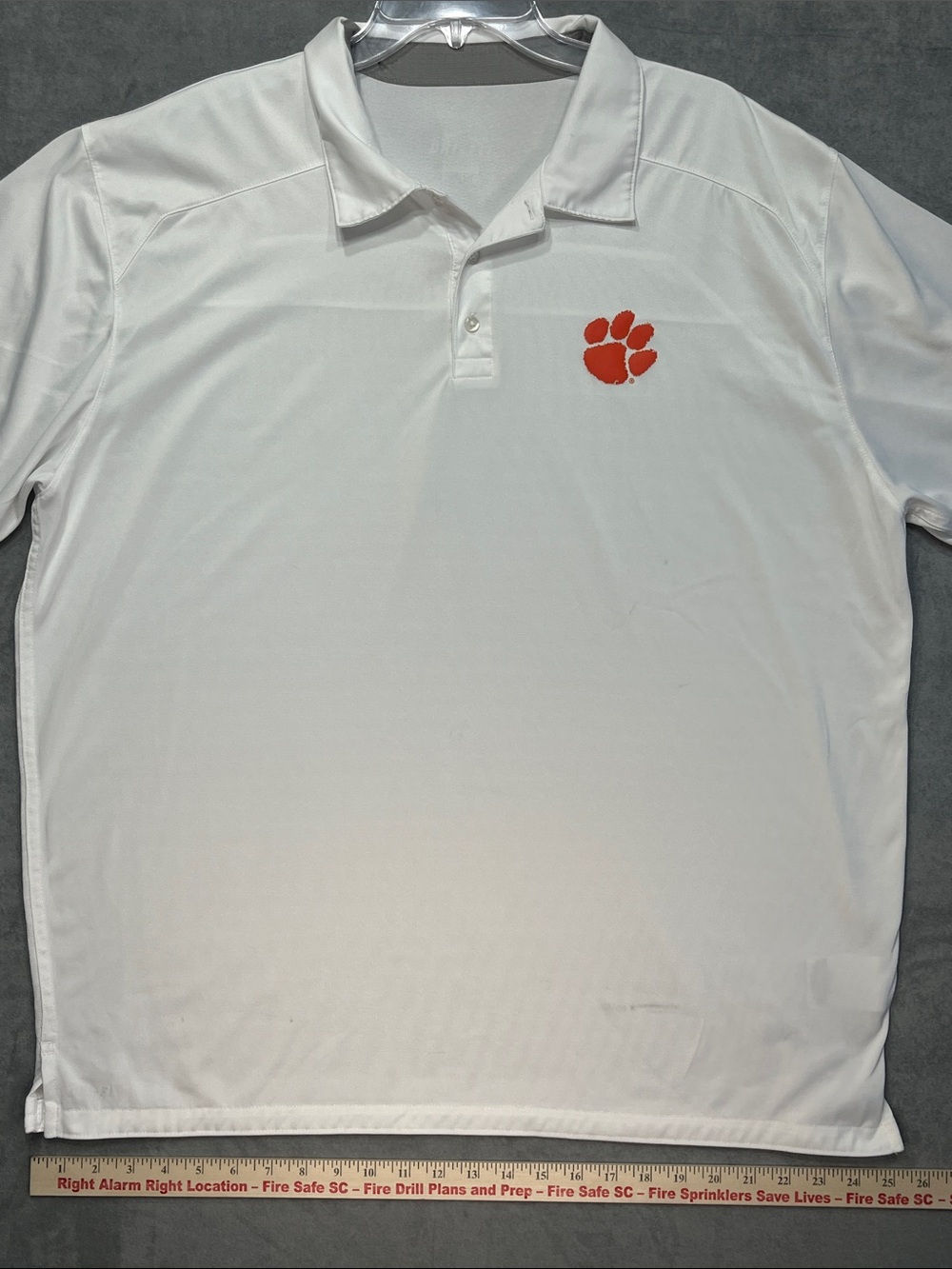 Nike Golf Clemson Tigers Dri-FIT Polo Shirt White Men’s XL NCAA